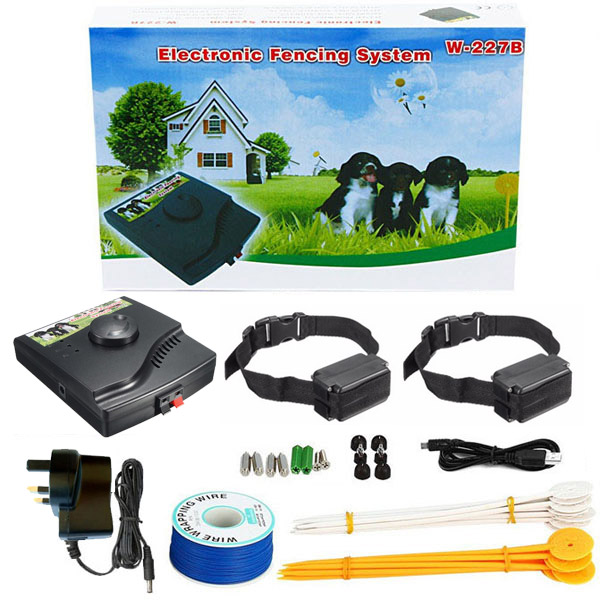 Rechargeable Electronic Dog Fence Wired Containment System with Waterproof Collar