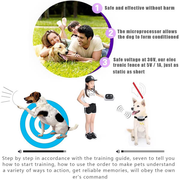 Outdoor Wireless Electronic Pet  Fence System for 2 dogs