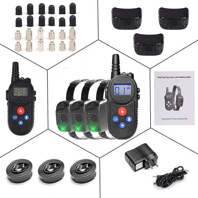 Dog Training Collar with walkie talkie Remote Control Distance Up to 2600Ft