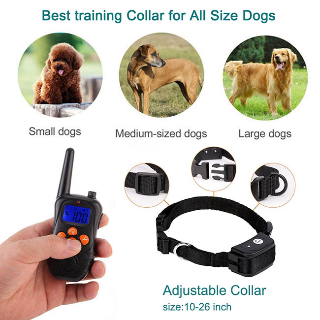 Dog Training Collar with Wireless Remote Rechargeable 300M